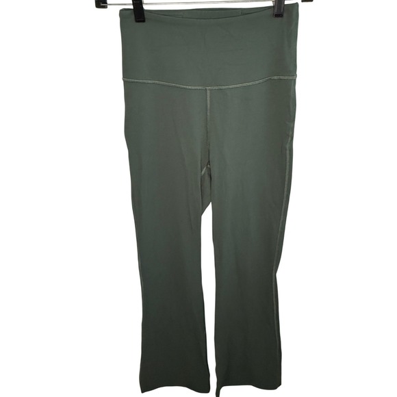 lululemon athletica Pants - Lululemon Groove Super-High-Rise Flared Pant Green Nulu Yoga Pants Women's 4